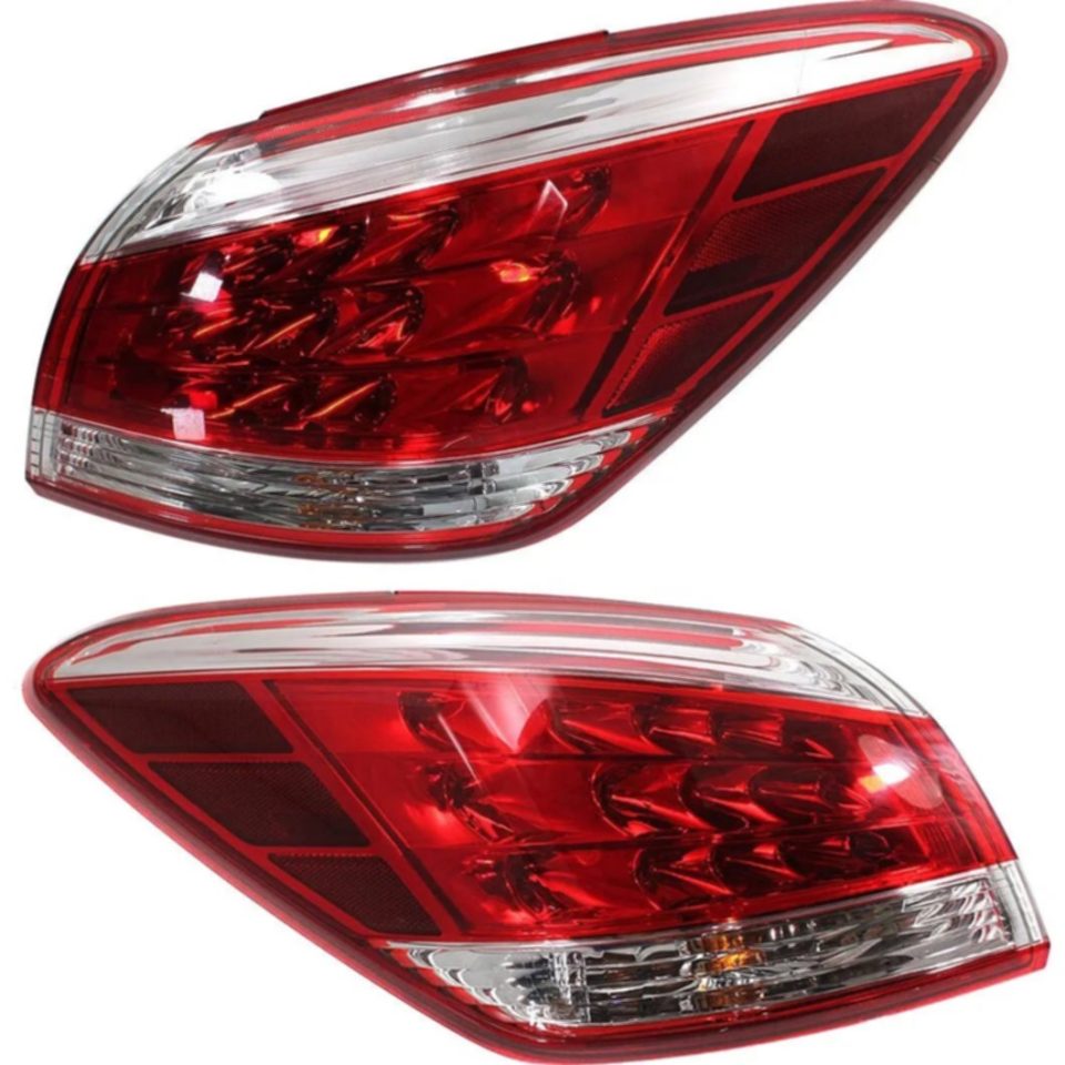 BPA-Free Set of 2 Tail Light For 2011-2012 Nissan Murano S LH & RH w/ Bulb(s)