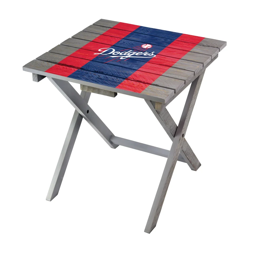 Portable Imperial Gray Los Angeles Dodgers Folding Adirondack Table