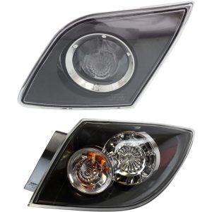 Cleaning Easy-Clean Tail Light Set For 2007-2009 Mazda 3 Right Clear Lens Halogen/LED Assembly