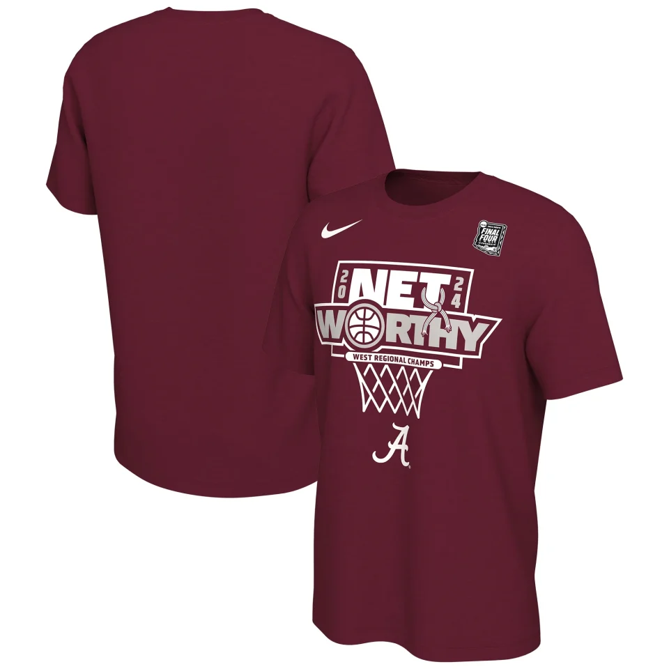 Supreme Unisex Nike Crimson Alabama Crimson Tide 2024 NCAA Men's Basketball Tournament March Madness Final Four Locker Room