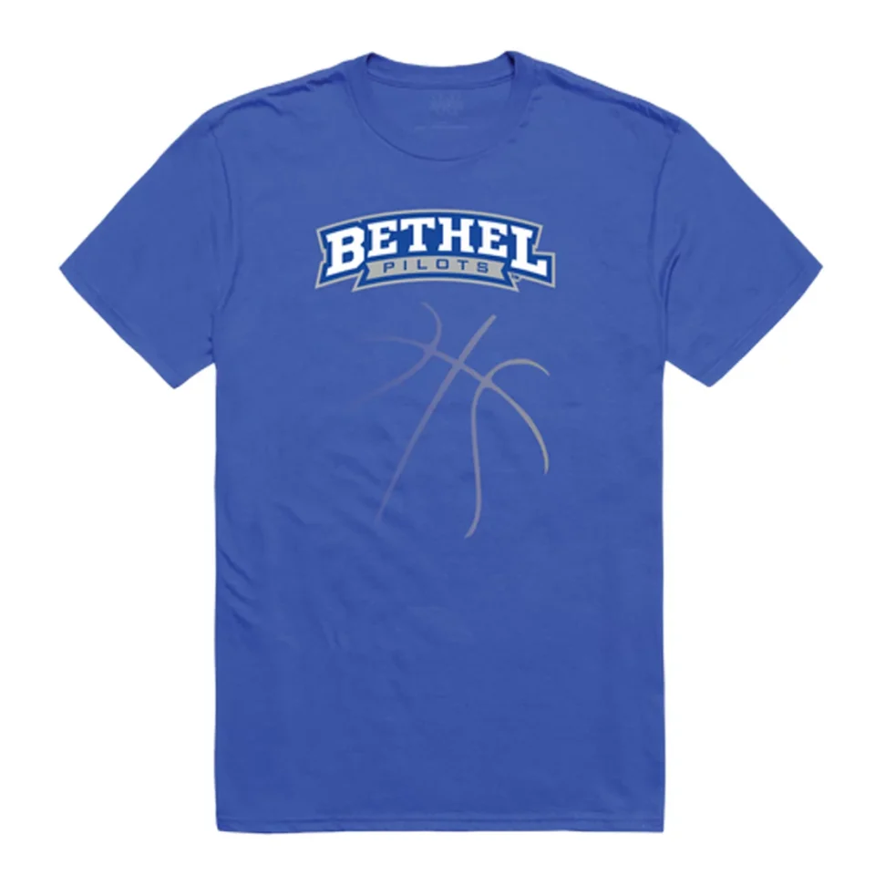 Non-Toxic Kitchen W Republic Bethel University Pilots College Basketball T-Shirt, Royal - Small