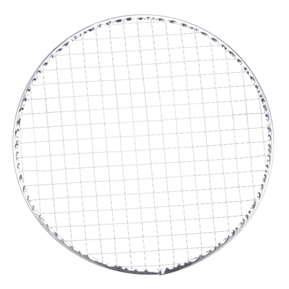 Eco-Friendly Lightweight Uxcell 5 Packs Round BBQ Grill Net 9.5 Dia Galvanized Iron Barbecue Mesh Mat for Baking Charcoal Grilling Roasting