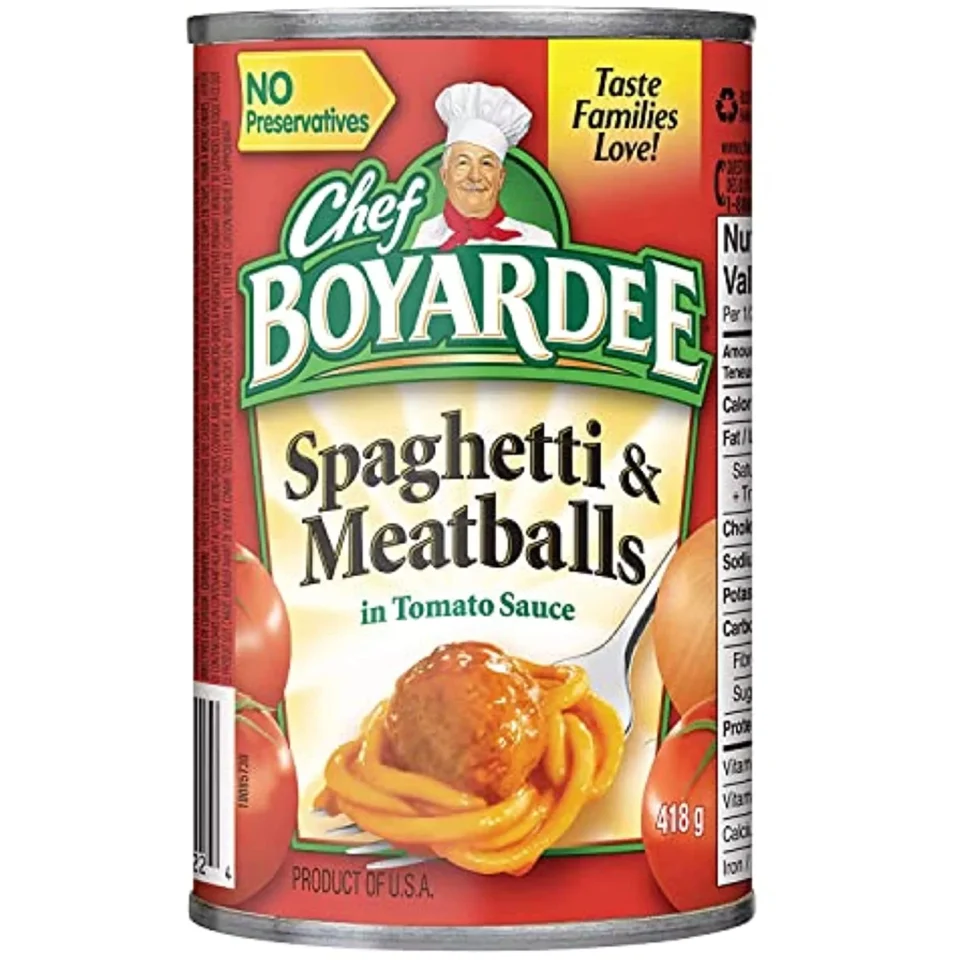 Supreme Chef Boyardee Spaghetti & Meatball, 15 Oz Can (Pack Of 16)