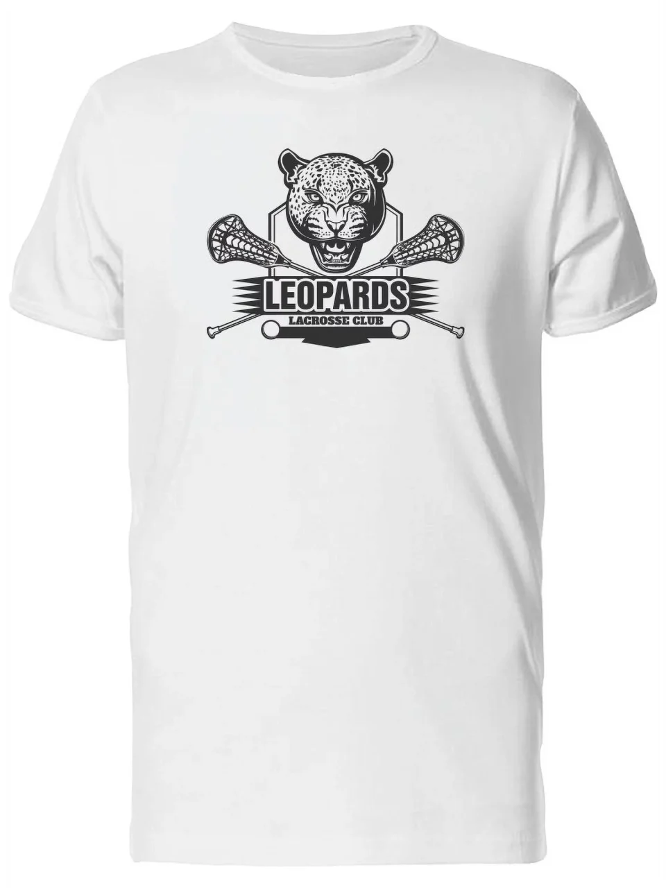 Clear Leopards Lacrosse Club Logo T-Shirt Men -Image by Shutterstock, Male Medium