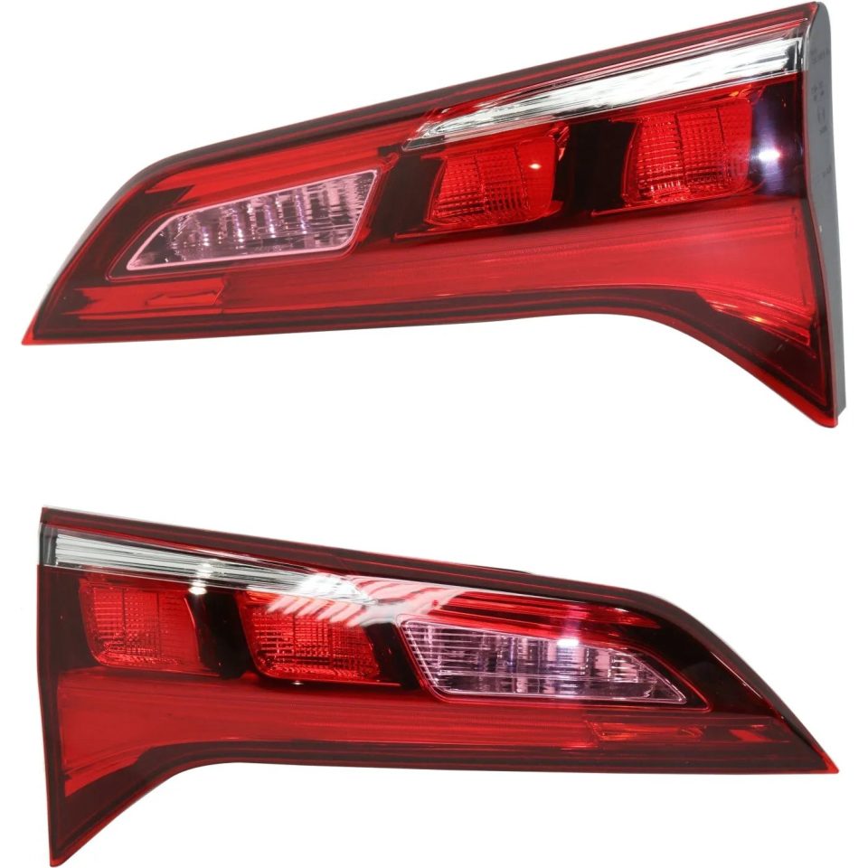 Popular Halogen Tail Light Set For 2016-2017 Acura RDX Inner Clear/Red w/ Bulbs 2Pcs