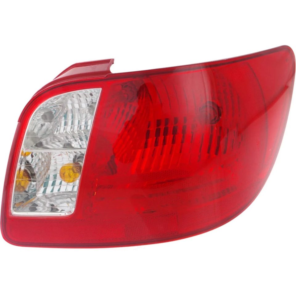 Home Halogen Tail Light For 2006-2011 Kia Rio Sedan Right Clear/Red Lens w/Bulbs CAPA