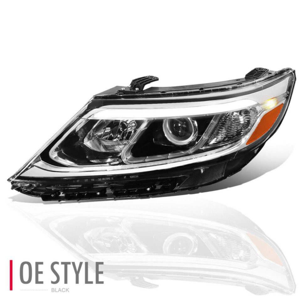 Frosted Storage 14-15 Kia Sorento EX SX Left Side Black Housing LED DRL Projector Headlight
