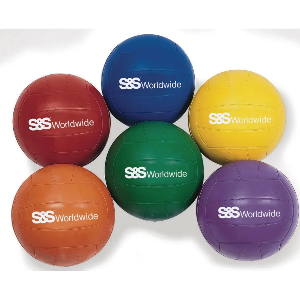 Durable S&S? Rubber Volleyballs (Set of 6)