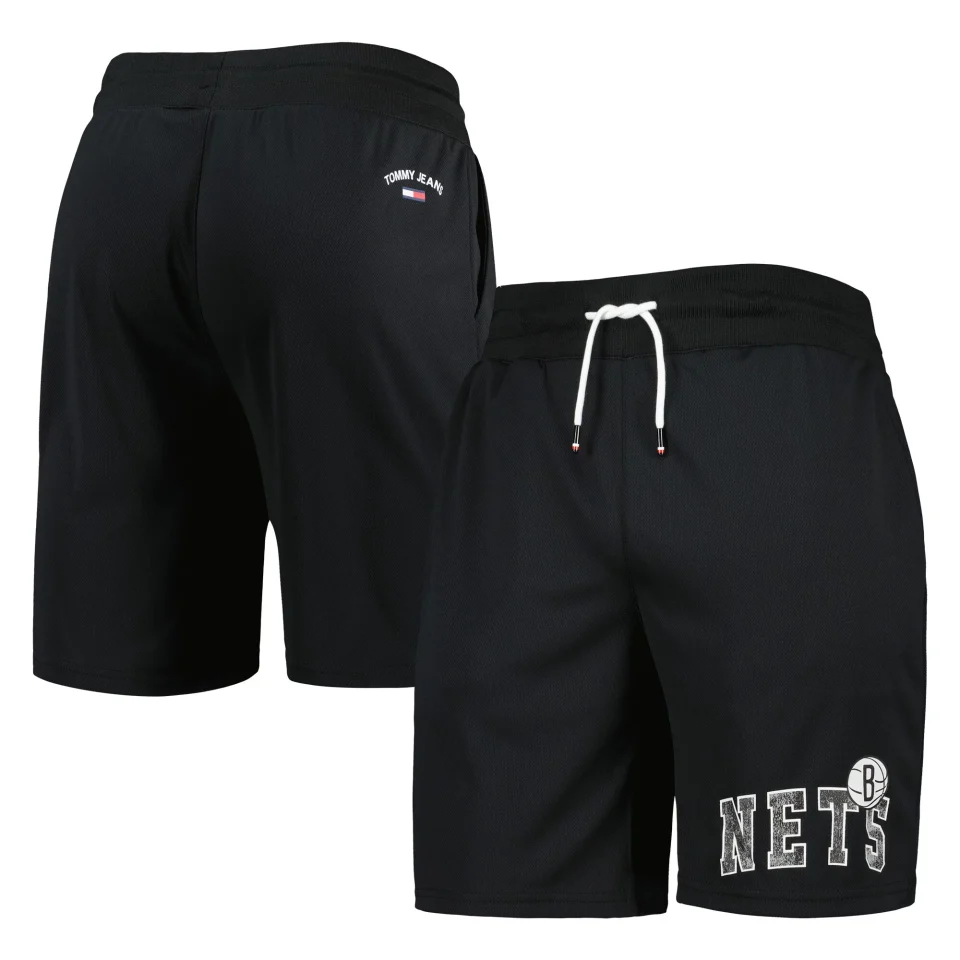 Top-Rated Gift-Ready Men's Tommy Jeans Black Brooklyn Nets Mike Mesh Basketball Shorts