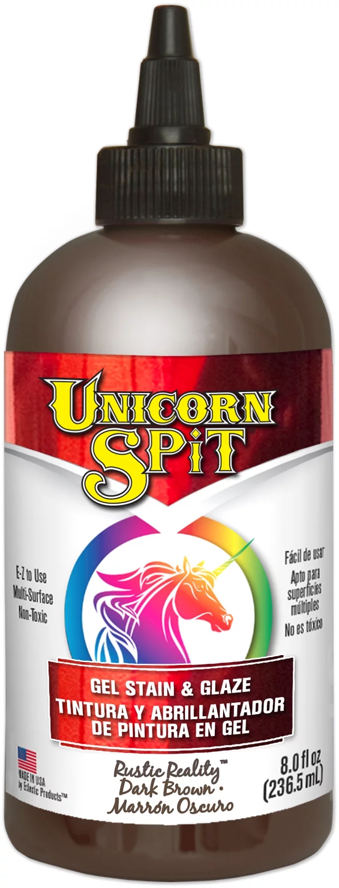 BPA-Free Portable Unicorn Spit Gel Stain and Glaze, Rustic Reality, 8 fl oz