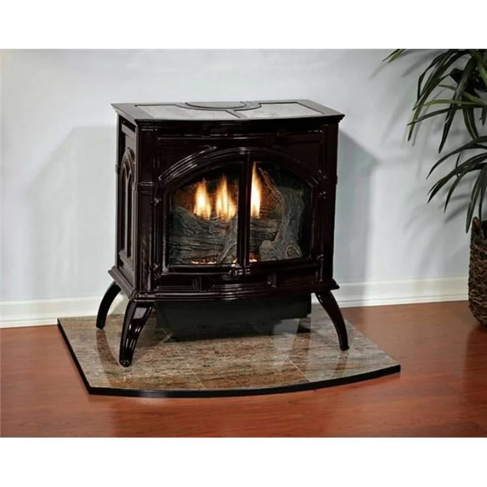 Core MV Contour Log Set Propane Gas Burner, Porcelain Black