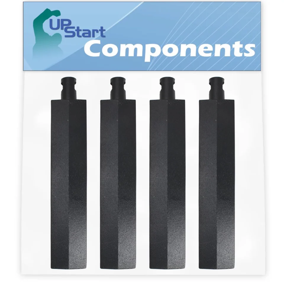 Prime Stainless Steel 4-Pack BBQ Gas Grill Tube Burner Replacement Parts for Bull 47629 - Compatible Barbeque Cast Iron Pipe Burners 15 3/4