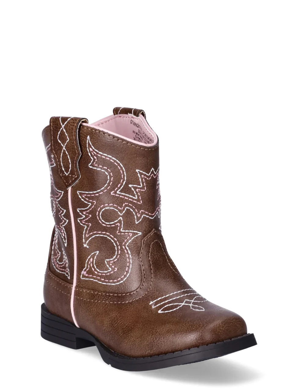 Thickened Wonder Nation Toddler Girls Western Cowboy Boot, Sizes 7-12