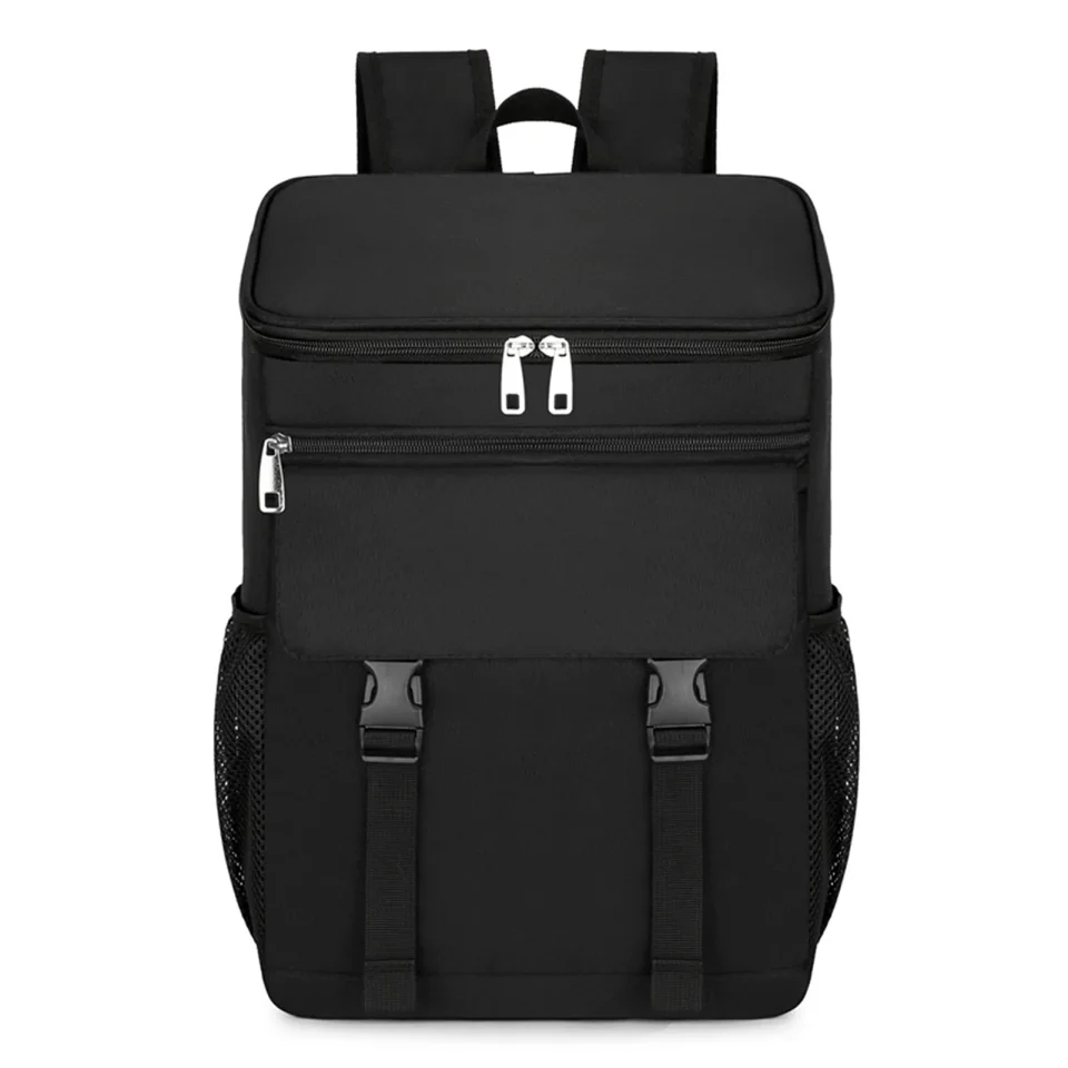 Essential GoolRC Large Capacity Insulated Cooling Backpack Waterproof Picnic Cooler Bag Black Two Shoulder Bag - Ideal for Hiking, Camping, and Picnics