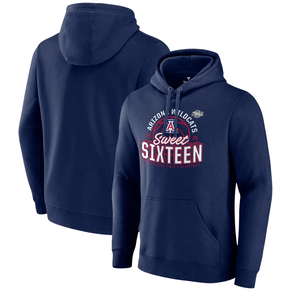 Cast Iron Value Men's Fanatics Branded Navy Arizona Wildcats 2024 NCAA Men's Basketball Tournament March Madness Sweet Sixteen
