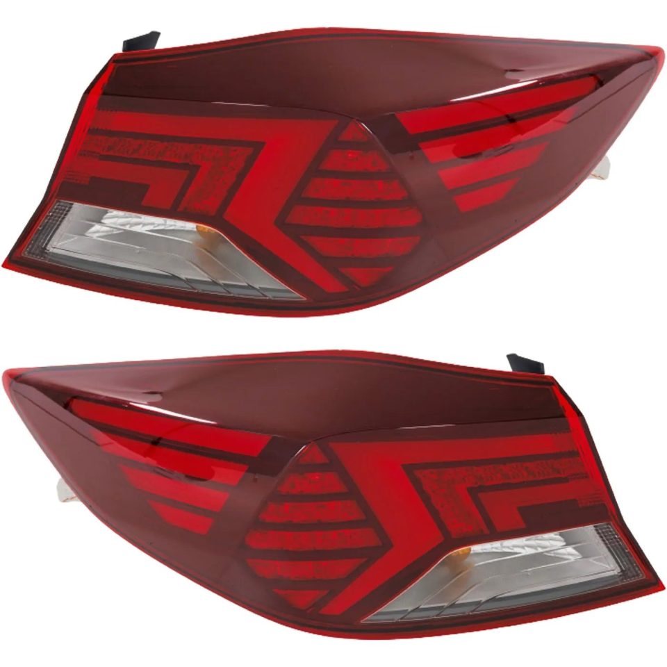 Durable Tail Light Set For 2019-2020 Hyundai Elantra Left Right Outer w/ bulbs LED Sedan