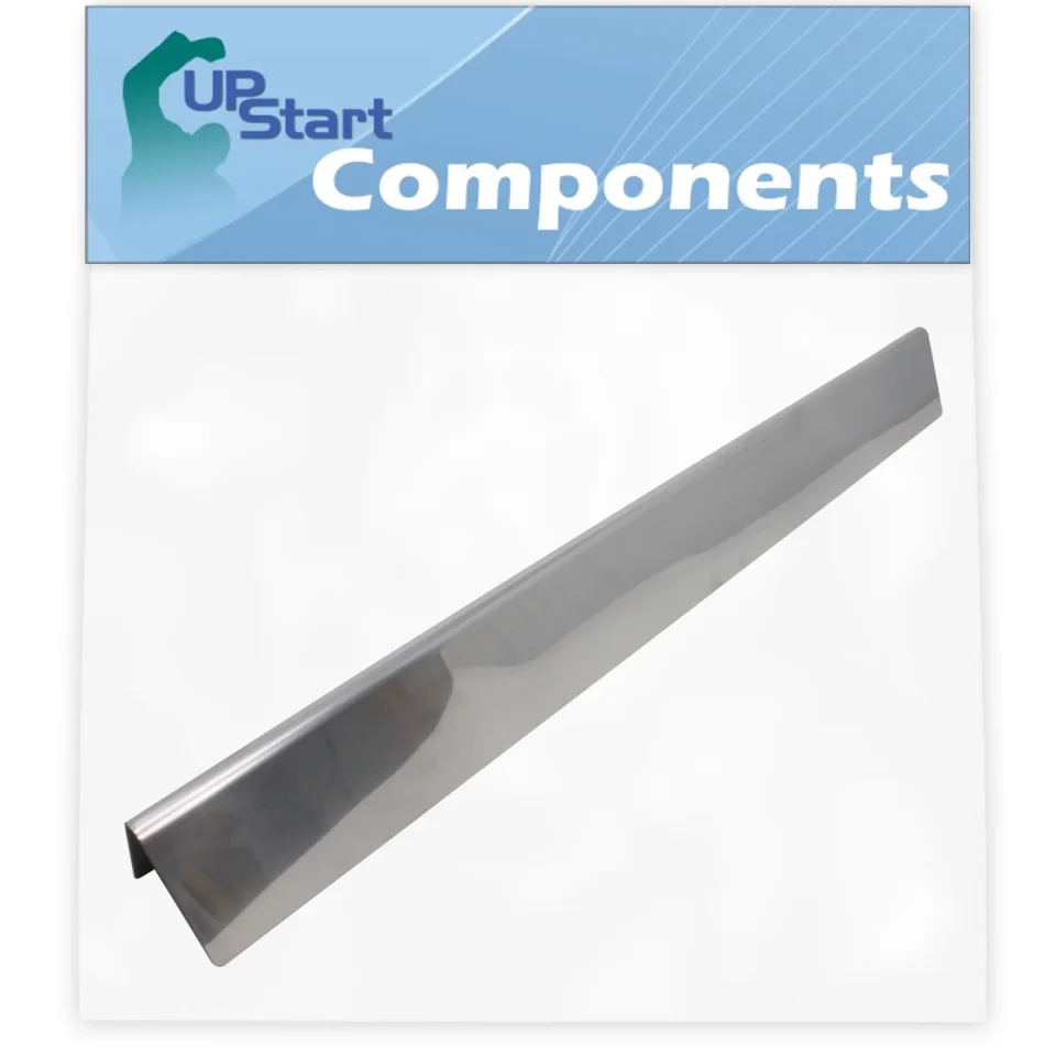 Glossy Durable BBQ Grill Heat Shield Plate Tent Replacement Parts for Weber 93751301 - Compatible Barbeque Stainless Steel Flame Tamer, Guard, Deflector, Flavorizer Bar, Vaporizer Bar, Burner Cover 24 1/2