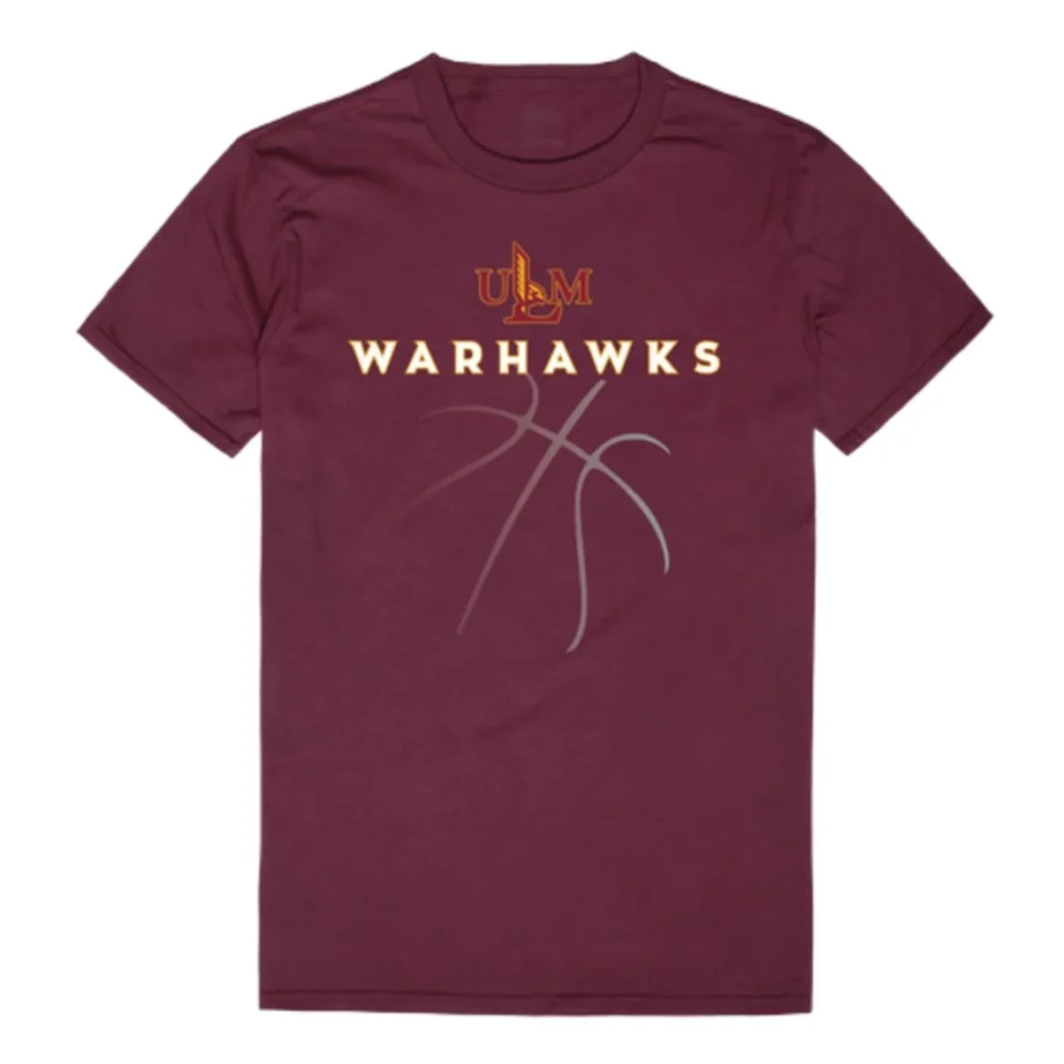 Durable Gift-Ready Louisiana Monroe Warhawks Basketball T-Shirt Maroon Small