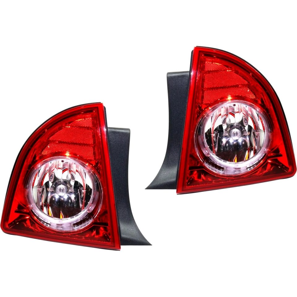 Dining Tail Light Set For 2008-2012 Chevrolet Malibu Left Right Outer Clear/Red Halogen
