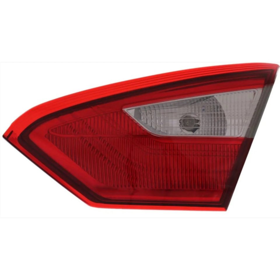 Travel Halogen Tail Light For 2012-14 Ford Focus Sedan Right Inner Clr/Red w/Bulb CAPA