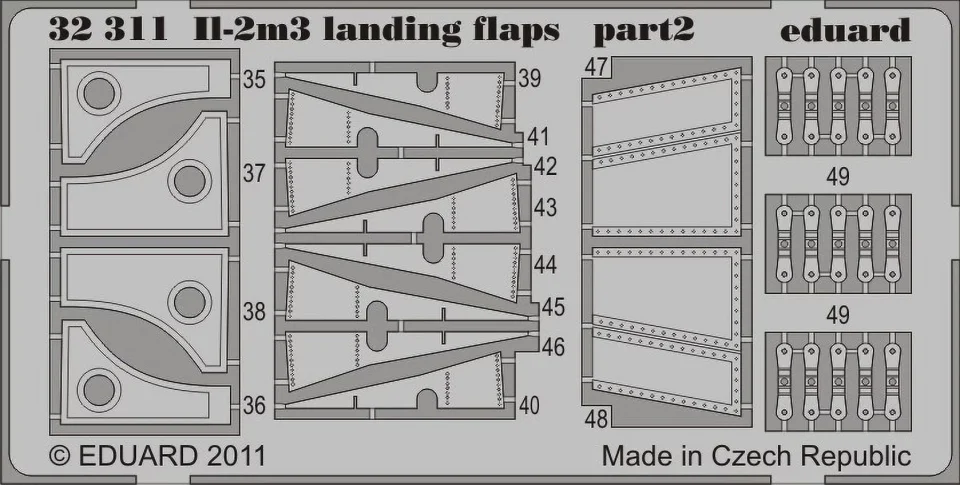 Kitchen 1/32 Aircraft- IL2m3 Landing Flaps for HBO
