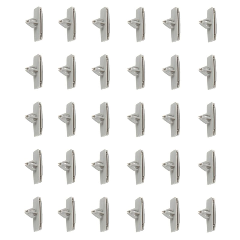 BPA-Free Wooden Nylon White fender bumper fastener car clips(55157055-AA)- 30Piece